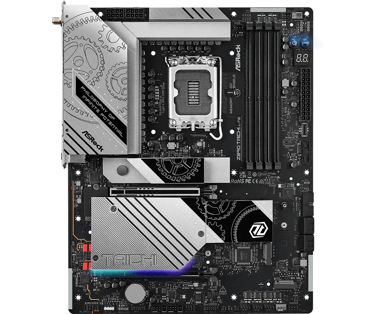 ASRock Z890 Taichi Lite LGA1851 Socket Gaming Motherboard - Vektra Computers LLC ASRock Z890 Taichi Lite LGA1851 Socket Gaming Motherboard - Vektra Computers LLC